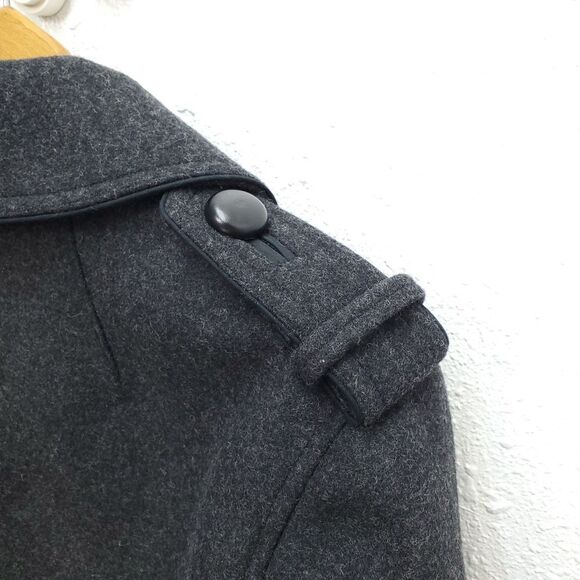 NWOT Isabel Marant Wool Blend Charcoal Short 4 pocket Double Breasted PeaCoat - Picture 9 of 16